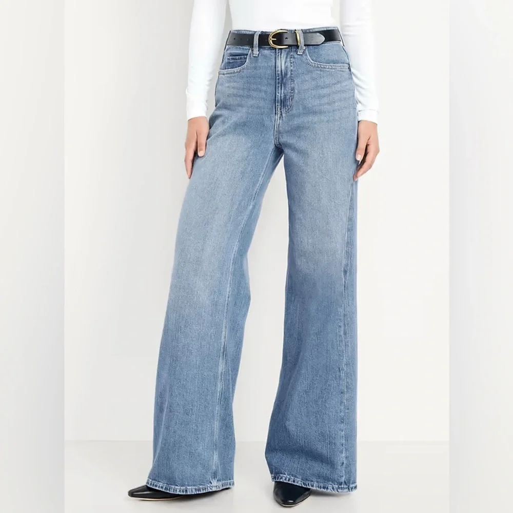NEW! Old Navy Extra High-Waisted Super Wide-Leg Jeans - Size 2 🖤